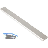 ECONOMY Endkappe f�r Kantenschutzprofil, L=200 mm, Glas 20-21,52 mm, Edelstahl