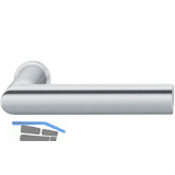 FSB Steckgriff 15 1108 auf Mini-Rosette, T�rst�rke 49-58 mm, Edelstahl matt