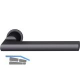 FSB Steckgriff 15 1035 auf Mini-Rosette, T�rst�rke 39-48 mm, Aluminium schwarz