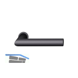 FSB Steckgriff 15 1076 auf Mini-Rosette, T�rst�rke 49-58 mm, Aluminium schwarz