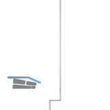 GEZE OL90N/OL95 Kurbelstange fix, DM 15 mm, L=1400 mm, Alu silber eloxiert