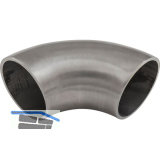 ECONOMY Schweissfitting 90� f�r Rohr � 33,7 x 2,0 mm,Edelstahl geschliffen V2A