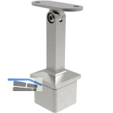 ECONOMY Rohrst�tze verstellbar, Rohr 40 x 40 x 2,0 mm,Edelstahl geschliffen V2A