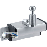 GEZE OL90N/OL95 Fl�gelbock Standard f�r Holzfenster Euronut, Alu silber eloxiert