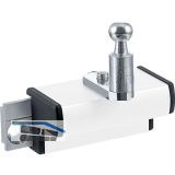 GEZE OL90N/OL95 Fl�gelbock Standard f�r Holzfenster Euronut, Alu wei� RAL 9016