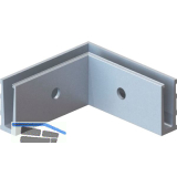 ECONOMY Innenecke f�r Bodenprofil 0005,zur vorgesetzten Montage,silber eloxiert