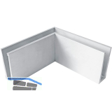 ECONOMY Innenecke f�r Bodenprofile 0004, Aluminium silber eloxiert