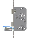 SAG Einstemmschloss 1 246000 BB,DM 55,Stulp 235x18x3mm,rechts, silber lackiert