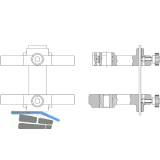 MACO RUSTICO Bohrlehre BLR Anschlag gemeins. Ladeninn�ffner m. Band Abstand 35mm