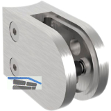 ECONOMY Glasklemmbeschlag f�r Rundrohr 42,4mm, rund, Edelstahl geschliffen V2A