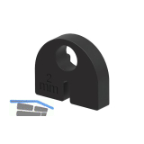 ECONOMY Einlage zu Glasklemmbeschlag Modell 20 f�r 2 mm Blechplatte, Gummi