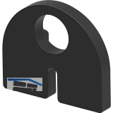 ECONOMY Einlage zu Glasklemmbeschlag Modell 20 f�r 10,76 mm Glas, Gummi