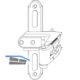 MACO RUSTICO Ladenkreuzband BLR gekr�pft Gr. 2, verstellbar, schwarz (56970)