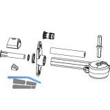 MACO RUSTICO Ladeninnen�ffner-Getriebe BLR L210 mit Achtkant, schwarz (105300)