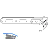 MACO RUSTICO Ladenlangband BLR gekr�pft Gr.3 L=200, verstellbar, schwarz (56998)