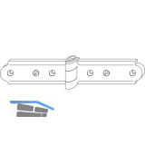 MACO RUSTICO Gratleistenband f�r Faltl�den, Ladenabstand 13 mm, schwarz (14068)
