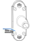 MACO RUSTICO Ladenhaltekonsole BLR 35 x 35, f�r Gr. L105, schwarz (209477)