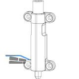 MACO RUSTICO Ladenendverschluss m. Stangenausschluss, rechts schlie�end, schwarz