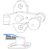 MACO RUSTICO Ladenverschluss f�r Ausstellladen, schwarz (14120)