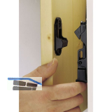 MACO RUSTICO T�rladenhalter f�r Holzmontage, Mauerabstand 25 mm, schwarz