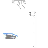 MACO RUSTICO Ladenauflauf oben f�r Ladenabstand 0-5 mm, schwarz (14356)