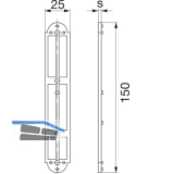 MACO RUSTICO Unterlage f�r Ladenplattenkloben MV Abstand 13 mm, 8 mm, schwarz