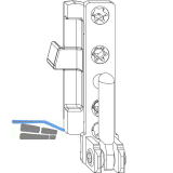MACO Ecklager DT130 4/15 mm 130 kg silber rechts (55492)