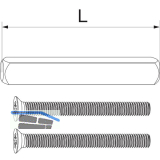 MACO HS Griffbefestigung-Set f�r Griff innen/Muschel au�en, TS 78-82 mm