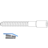 MACO RUSTICO Beschl�getr�ger Gr. L 96 f. Ladenhalter, ohne D�bel, schwarz