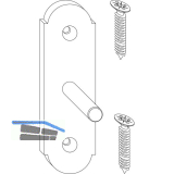 MACO RUSTICO St�tzplatte f�r Ladenhalter, schwarz (57054)
