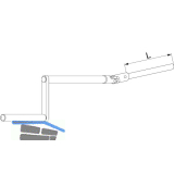 MACO RUSTICO Bedienungskurbel BLR mit Kreuzgelenk, L=240 mm, schwarz (23635)