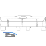 MACO Schlie�teil HG PVC 12/20-13, KBE/K�MMERLING/TROCAL 76, silber (364184)