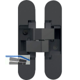 ANSELMI T�rband verdeckt AN 140 3D, Gro�packung, Zamak schwarz