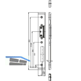 GU Schlie�blech f. Secury zum Aufschrauben,verst.m. AT-St�ck,links,verz. silber