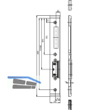 GU Schlie�blech f. Secury zum Aufschrauben,verst.m. AT-St�ck,rechts,verz. silber