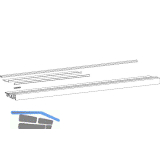 HAUTAU ThermoTop 2.1 Bodenschwellen-Set REHAU Geneo, L=4500 mm, grau