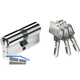 BKS Industriedoppelzylinder PZ88 31/35 gleichsperrend 73615 Messing vernickelt