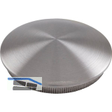 ECONOMY R�ndelkappe gew�lbt massiv, Rohr � 42,4 x 2 ,Edelstahl geschliffen V2A