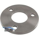 ECONOMY Ronde gelocht f�r Rohr � 42,4 mm,Edelstahl geschliffen V2A