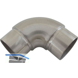ECONOMY Rundbogen 90� f�r Rohr � 42,4 x 2,0 mm,Edelstahl geschliffen V2A