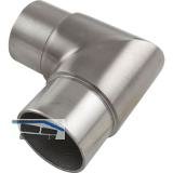 ECONOMY Eckbogen 90� f�r Rohr � 42,4 x 2,0 mm,Edelstahl geschliffen V2A