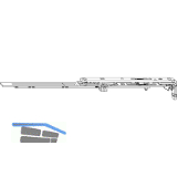 MACO MM Winkelbandschere mit Sparl�ftung Gr. 400 silber rechts (211673)