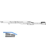 MACO MM Stulpverl�ngerung verl�ngerbar ohne Zapfen L=140 mm silber (206630)