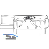 MACO MM Hebeteil PVC 12/20-13, ALUPLAST, rechts, silber (356323)