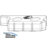 MACO MM Hebeteil Falzluft 12 mm Eurofalz 18 mm 9V silber links (356299)