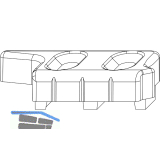 MACO MM Hebeteil Euronut 6/8/4, Falzluft 12 mm, rechts (363175)