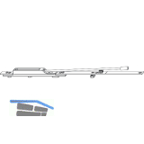 MACO Auffangsicherung unten f�r Holz/PVC, ab FFH 1850 mm, silber (209774)