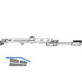 MACO MM Endverschluss oben 90� Begrenzung 1 iS-Zapfen silber (212687)