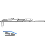 MACO MM Endverschluss Stulpfl�gelgetriebe Euronut oben mit Schlie�teil