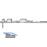 MACO MM Endverschluss Stulpfl�gelgtr. Euronut unten, KS, Stangenausschl.(209775)